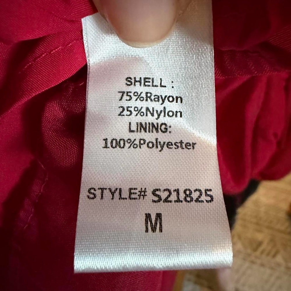 Mustard Seed Red Off-Shoulder Long Sleeve Mini Dress NWOT Medium - Picture 5 of 5